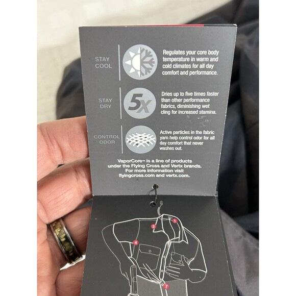 NEW! Vertx Shirt Mens SMALL Guardian 2.0 Athletic Fit WeaponGuard Conceal Carry - Picture 12 of 16